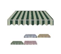 Durable 13x10ft Waterproof Sun Shade Canopy for Patio, Manual Retractable Green Outdoor Fabric, UV Protection, Easy Installation, Heavy-Duty Polyester Cover