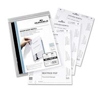 Durable Insert Sheets 149x52.5mm - Pack of 50
