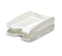 Durable 1701626010 Letter Trays (Trend, for Format DIN A4 to C4, stackable) 6-Piece, White