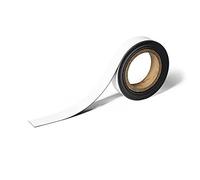 Durable 170802 Magnetic Identification Tape, 5m x 30 mm, Can be Cut to Any Size, White