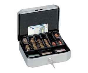 Durable 177857 Money Box EuroBoxx S 283 x 225 x 100 mm Sheet Steel Silver Grey