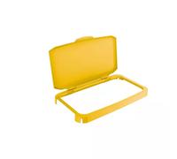 Durable 60L Hinged Bin Lid Yellow - Recycling Bin Lid - Food Safe - Durabin