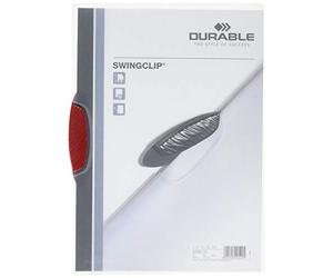 Durable 2260/32 Swingclip Shirt for 1-30 A4 Sheet - Red