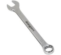 Loops Hardened Steel Combination Spanner - 22mm - Polished Chrome Vanadium Wrench in Metallics Loops Metallics