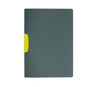 Durable 230404 Clip Folder Duraswing Color for 30 Sheets DIN A4, Bag 5-Piece, Anthracite with Yellow Clip