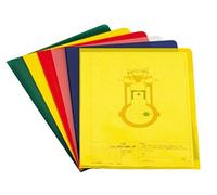 Durable 233704 Transparent Cover, DIN A4 vertical, polypropylene 120 µ, Box of 100 Pieces, Yellow