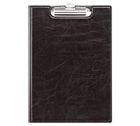 Durable 235501 BLock Folder A4, foldable with Spring Clip and Inside Pockets, Black