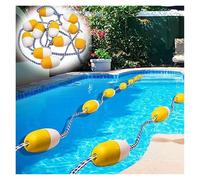 Durable 23m-50m Swimming Pool Lane Lines, Floating Safety Divider Rope for Competitive Racing & Training, Ideal for Swim Events, Includes Buoy Balls (L 31m/101.7ft)