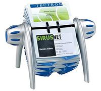 Durable VISIFIX VEGAS 400 Card Rotary Business Card Holder | A-Z Index | Silver