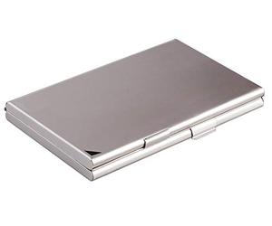 Durable 2433/23 Aluminium Business Card Box/Holder/Case Duo