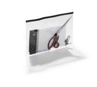 Durable 247901 Zipper Pocket A4, Bag with 5-Piece, Transparent DIN A4