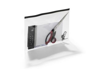 Durable 247901 Zipper Pocket A4, Bag with 5-Piece, Transparent DIN A4