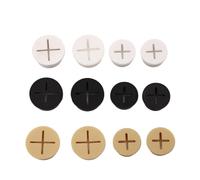 Durable 24pcs Silicone Desk Office Cable Cord Grommets Wire Hole(20mm,Black)