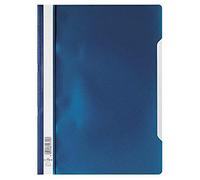 Durable 252307 Clear View Folder-Report File A4 PP, Dark Blue - Pack of 25