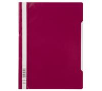 Durable 252335 Clear View Folder-Report File A4 PP, Crimson - Pack of 25, purple red