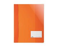 Durable 269009 View File for Din A4, Extra Wide, Orange, Pack of 25 | File folder with transparent cover, labelling window, inner pocket, suitable for document sleeves