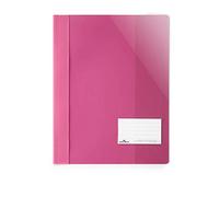 Durable 269034 Sight File for Din A4, Extra Wide, Dark Pink, 25 Pack | File folder with inner pocket, business card window, ideal for document sleeves, coated filing mechanism