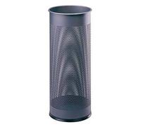 Durable 28.5 Litre Metal Round Umbrella Stand - Charcoal