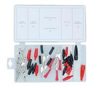 Durable 28 Piece Alligator Clip Set Electrical Charging Diy Use