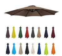 Durable 2m-3.5m Replacement Parasol Canopy Fabric - Weather-Resistant Outdoor Umbrella Cover for 6/8 Arm Garden Patios - UV Protection & Easy Install Shade Solution