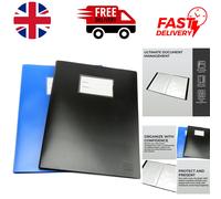 Durable 2pc A4 Presentation Folder with 100 Sleeves -Protect & Display Documents