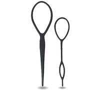 Durable 2Pcs Hair Braid Accessories Tail Styling Maker Clip French Braid Tool Magic Topsy Tail Loop Hair Kitwomen black Sturdy