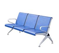 Durable 3-Seat Reception Bench with Armrests, Sturdy Waiting Chair for Offices, Salons, Banks, and Public Spaces
