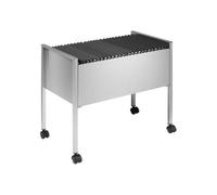 Durable ECO Suspension File Trolley, for 80 A4 Suspension Files, Made of Strong Steel, Silver Colour, Ideal for Filing and Storage In Offices