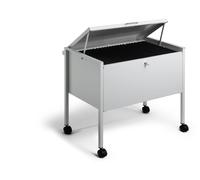 Durable ECO Suspension File Trolley | For 80 A4 Suspension Files | Made of Strong Steel | Grey Colour | Perfect For Filing & Storage In Offices