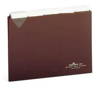 Durable 315111 25 Piece A5 Index Card with Welded Tab - Brown DIN A5 Single