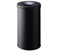 Durable 3307-01 60 L Round Steel Black