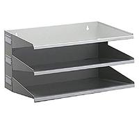 Durable 335910 Sorting Rack (with 3 Shelves), for Table or Wall, Grey