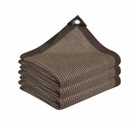 Durable 35x60cm Brown Shade Net (with Grommets) UV Resistant Garden Shade Cloth Ideal for Plant Growth Greenhouses Poultry and Orchard Protection 001251
