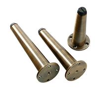 Durable 4-Pack Adjustable Bathroom Table Legs Thick Pure Copper Conical Metal Replacement Legs 50mm Diameter Rust-Free Stylish & Modern Design Easy Installation