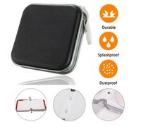Durable 40 Capacity Cd Dvd Disc Storage Case With Carry Handle - Ideal For Car, Home & Travel