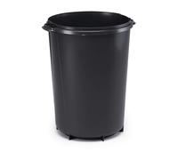 Durable 40L Round Waste Bin Black - Strong Recycling Bin - Durabin | Size: 1 Pack Durable Black 1 Pack