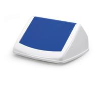 Durable DURABIN Square 40L Flip Swing Lid | Strong Recycling Bin Lid | Blue
