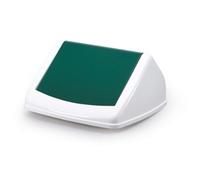 Durable 40L Square Flip Swing Lid Green - Recycling Bin Lid - DURABIN
