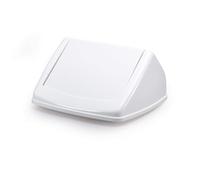 Durable 40L Square Flip Swing Lid White - Recycling Bin Lid - DURABIN