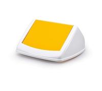 Durable 40L Square Flip Swing Lid Yellow - Recycling Bin Lid - DURABIN