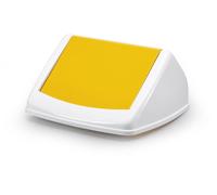 Durable 40L Square Flip Swing Lid Yellow | Strong Recycling Bin Lid | DURABIN