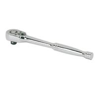48-Tooth Pear-Head Ratchet Wrench - 1/4 Inch Sq Drive - Flip Reverse Mechanism