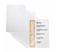 Durable 483519 EDP-inscribable Film Crystal Sign refill, 210 x 297 mm, for Durab