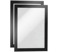 Durable 487101 DURAFRAME A5 Self-Adhesive Magnetic Info Frame Blac...