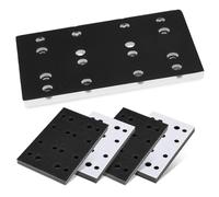 Durable 489252 RTS 400 Replacement StickFix Sanding Pad for festool 80mm X 130mm (3 5/32 x 5 1/4 in) Soft 12 Holes Compatible with festool RTS 400 RS 400 RTSC 400 Random Orbit Sanders 1-Year Warranty