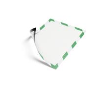 Durable 4945131 Info Frame Duraframe Magnetic Security (A4 magnetic frame for metallic surfaces) 5 pieces green / white