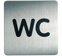 Durable 495723 WC Pictogram Stainless Steel Square 150 x 150 mm