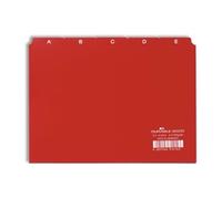 Durable 5 Part Alphabetical Index A5 Red