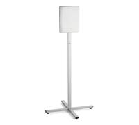 Durable Outdoor A4 Information Stand - Made from Strong Stainless Steel - IPX5-Rated Waterproof Document Pocket - Freestanding Floor Sign - Optimal for Displaying Event Information - Grey