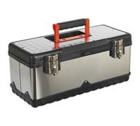Durable 505 X 245 X 225mm Steel Tool Box With Tote Tray For Ultimate Organization